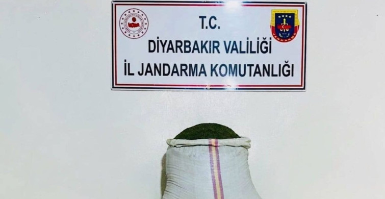 Diyarbakır'da jandarma operasyonda 10 kilo esrar ele geçirdi