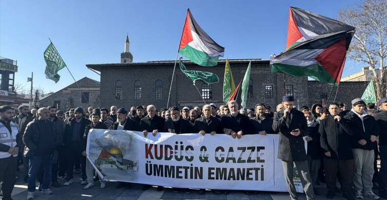 Diyarbakır'da Kudüs ve Gazze’ye Destek Gösterisi