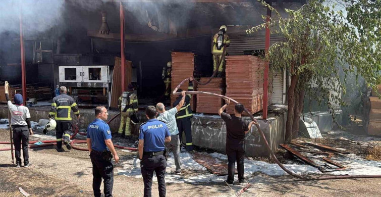 Diyarbakır'da marangoz atölyesinde yangın: 2 yaralı