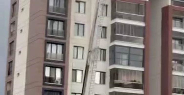 Diyarbakır'daki 14 Katlı Apartmanda Yangın Paniği