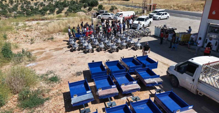 Diyarbakır'ın Eğil ilçesinde çiftçilere tarım aletleri dağıtımı yapıldı