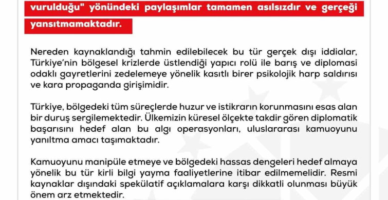 DMM, F-15 Uçağına Yönelik İddiaları Reddetti