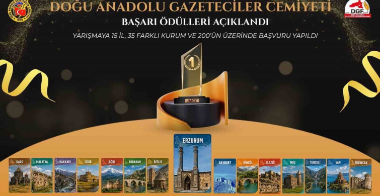 Doğu Anadolu Gazetecilik Başarı Ödülleri Sahiplerini Buldu