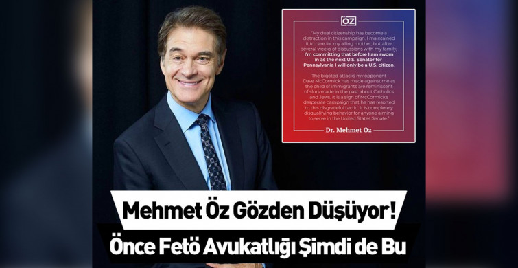 Doktor Mehmet Öz, skandallara doymuyor! FETÖ elebaşını savunan Öz, şimdide Türk vatandaşlığından çıkacağını açıkladı