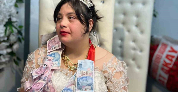 Down Sendromlu Gülayfer'in Gelinlik Hayali Gerçekleşti