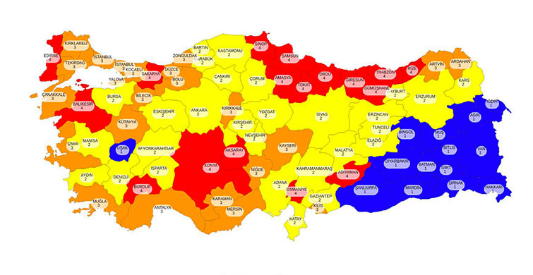 Düşük Riskli İller Neresi?