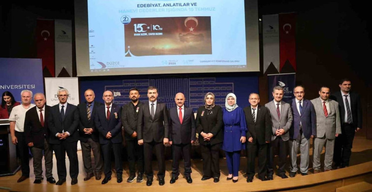Düzce Üniversitesi'nde 15 Temmuz gazileri anıldı