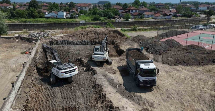 Düzce'de 19 Mayıs Spor Kampüsü Temel Kazıları Başladı
