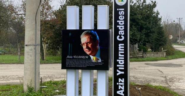 Düzce'de Caddeye Aziz Yıldırım'ın İsmi Verildi