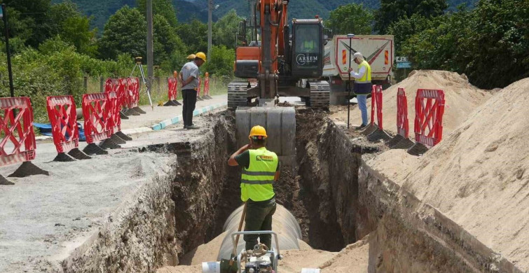 Düzce'de içme suyu projesinde 23 kilometreye ulaşıldı