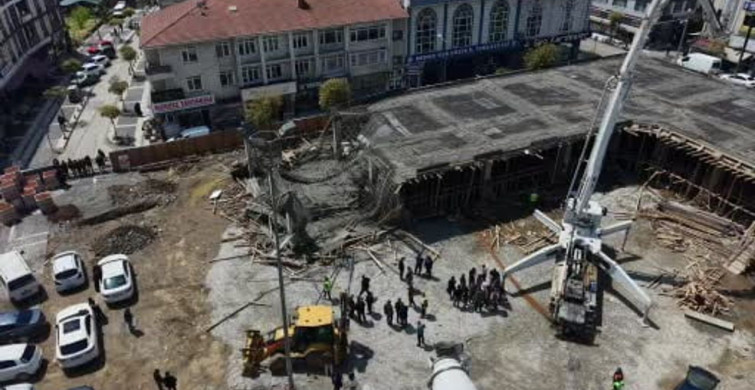 Düzce'de İnşaatta Kalıp Çökmesi: 1 Yaralı