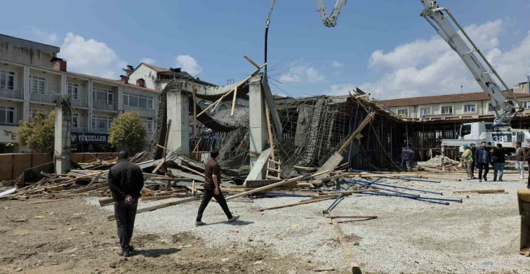 Düzce'de İnşaatta Kalıp Çöktü, 1 İşçi Yaralandı