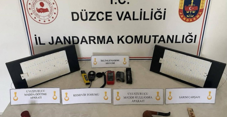 Düzce'de jandarma uyuşturucu operasyonu gerçekleştirdi