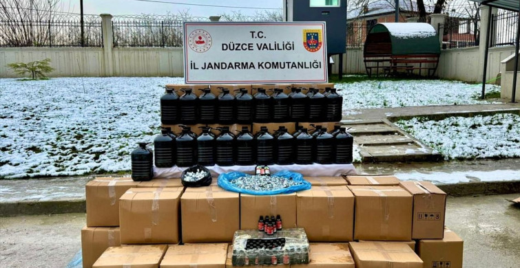 Düzce'de Kaçak Alkol ve Uyuşturucu Operasyonu