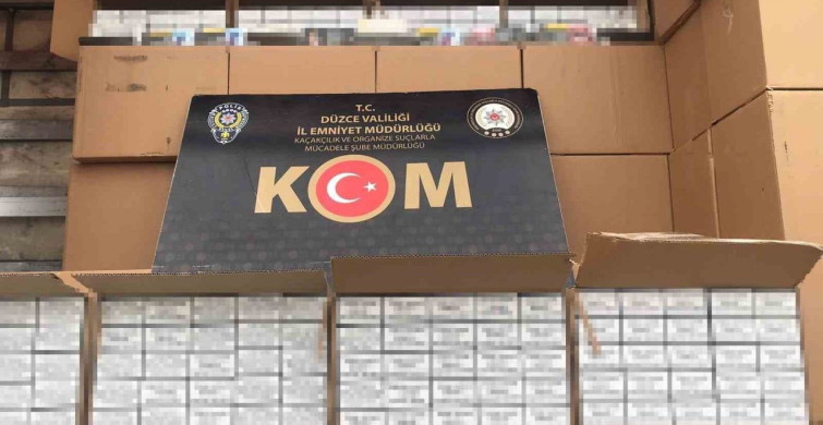 Düzce'de Kaçakçılıkla Mücadele: 11 Bin Makaron Ele Geçirildi