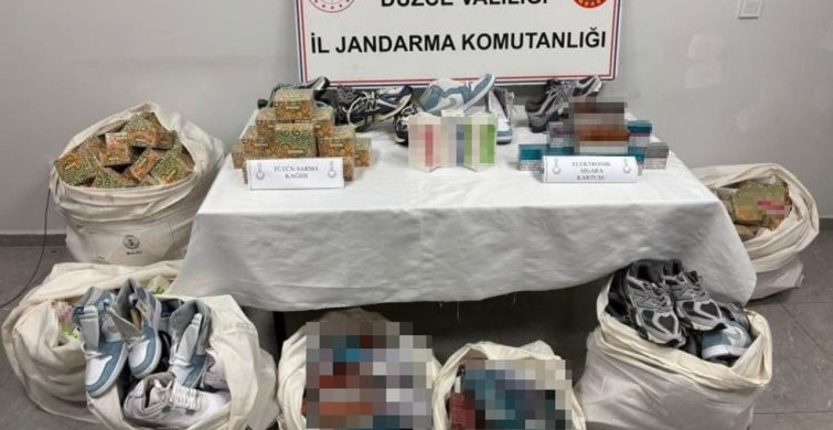 Düzce'de kargo gönderiminde kaçak ürün operasyonu