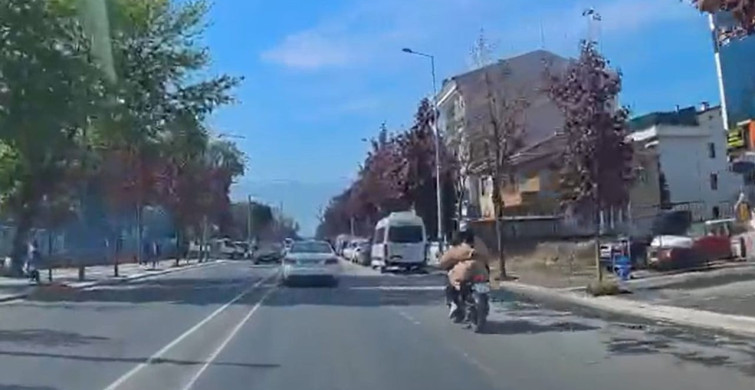 Düzce'de Motosiklet Kazası Ucuz Atlattı