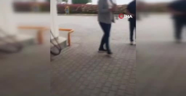 Düzce'deki Eğlenceli Akaryakıt İstasyonu Görüntüleri