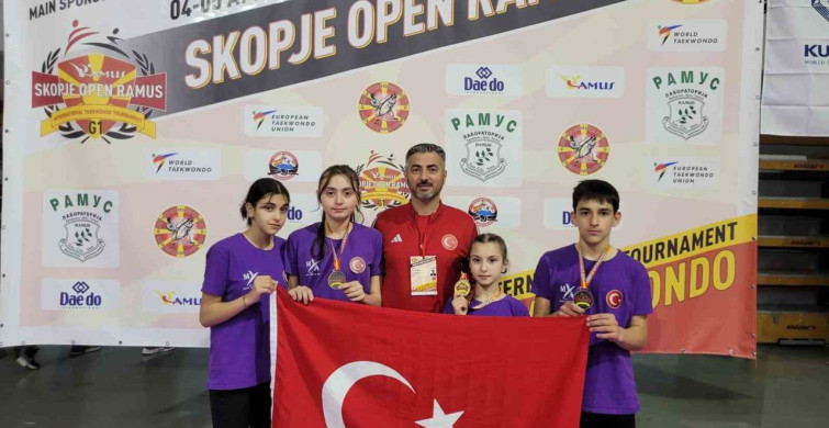 Düzceli Taekwondocular Makedonya'da Başarıya İmza Attı