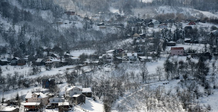 Düzce'nin Dağları Karla Kaplandı