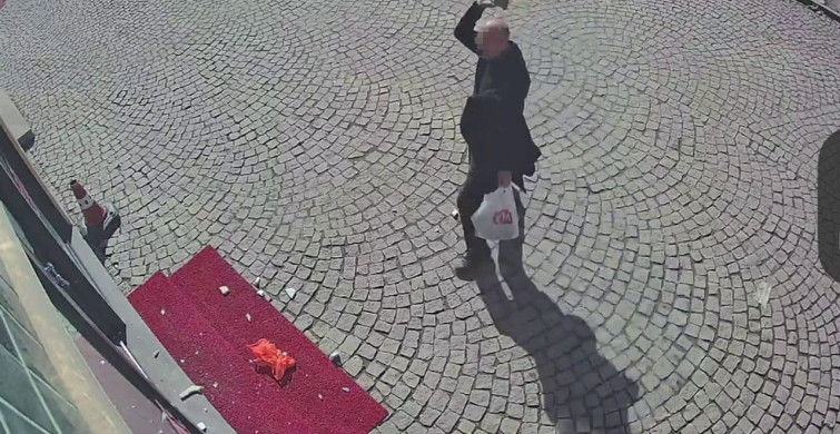 Eczaneye Kundaklama Girişimi Kameralara Yansıdı