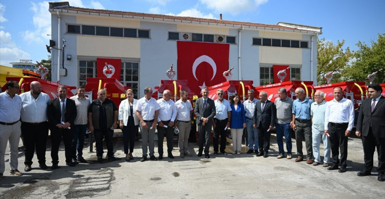 Edirne Köylerine Yangın Müdahale İçin Su Tankeri Dağıtımı