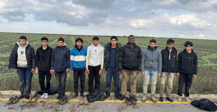 Edirne'de 10 Düzensiz Göçmen Yakalandı