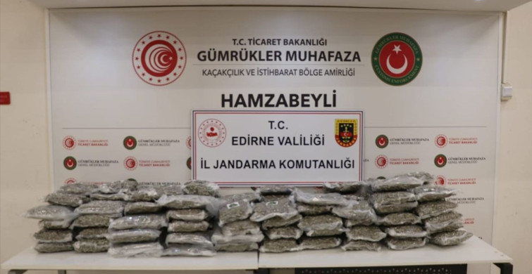 Edirne'de 105,2 Kilogram Uyuşturucu Operasyonu