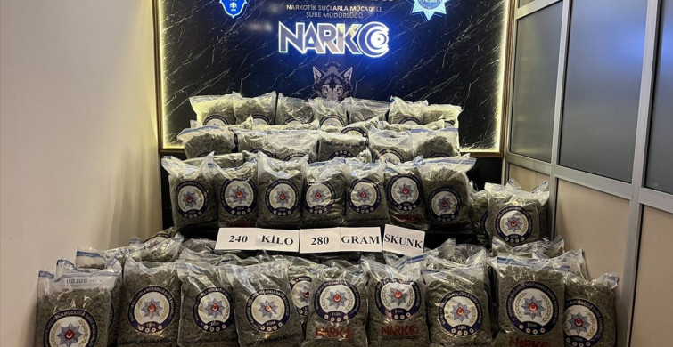 Edirne'de 240 Kilogram Uyuşturucu Operasyonu