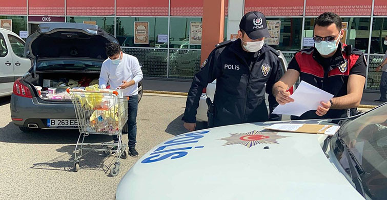 Edirne’de Araçla Alışverişe Gidenlere Para Cezası Uygulandı