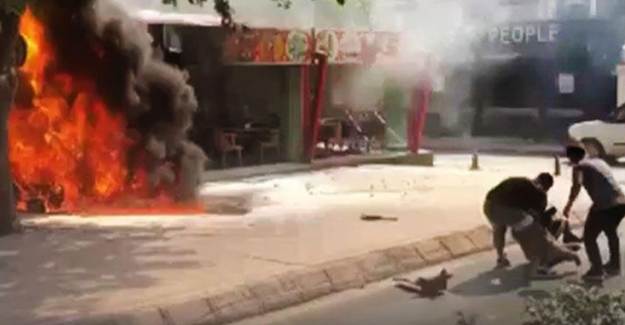 Edirne'de Can Pazarı! Motosiklet Alev Topuna Döndü
