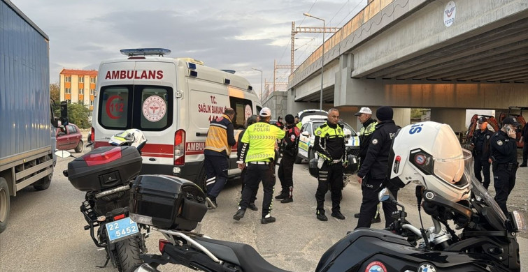 Edirne'de Elektrikli Bisiklet Kazası: Sürücü Ağır Yaralı