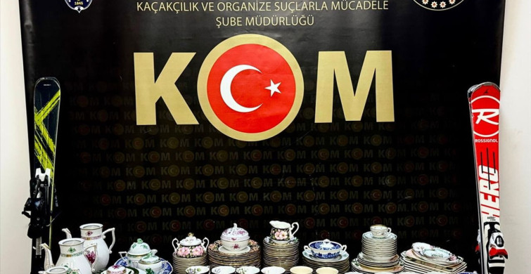 Edirne'de Kaçak Porselen Operasyonu