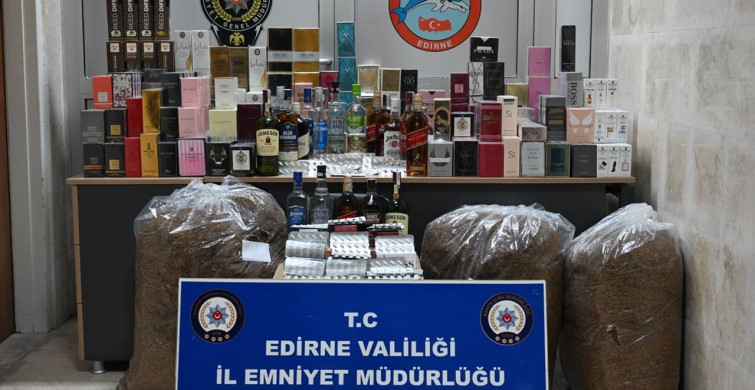 Edirne'de Kaçak Ürünlere Yönelik Operasyon