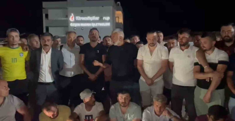 Edirne'de Maden İşçileri Eylemde: Maaşlarımızı İstiyoruz