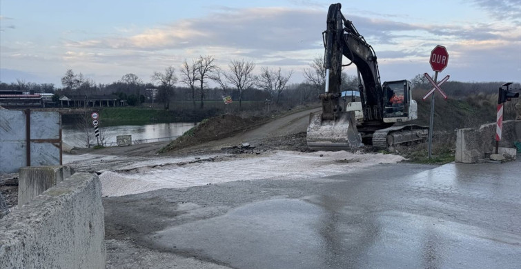 Edirne'de Tunca Köprüsü Girişi İçin Hemzemin Geçit Kaldırılıyor