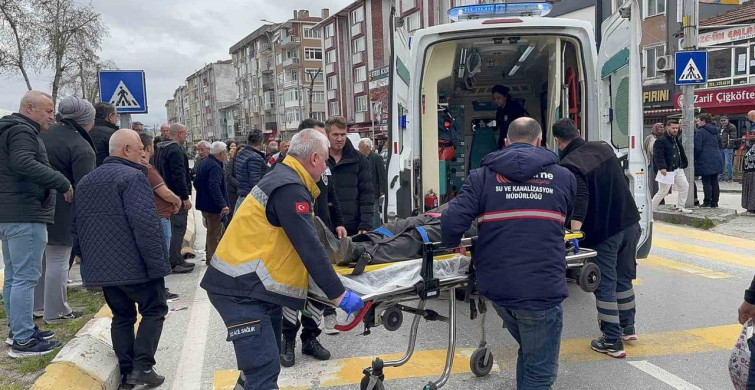 Edirne'de Yaya Geçidinde Trafik Kazası