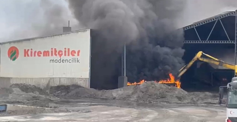Edirne'deki Maden Tesisinde Yangın Çıktı