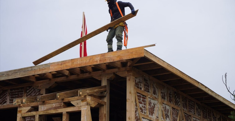 Edirne'deki Muradiye Mevlevihanesi'nin Yeniden İnşası Devam Ediyor