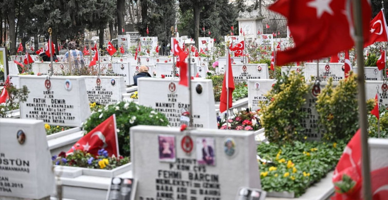 Edirnekapı Şehitliği'nde Ramazan Bayramı Ziyareti
