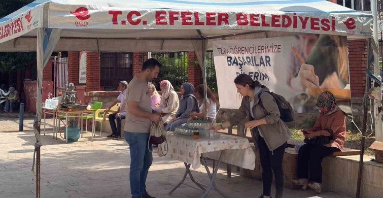 Efeler belediyesi'nden öğrencilere serinleten destek