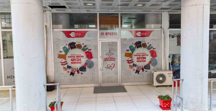 Efeler Belediyesi'nden Sosyal Destek Giyim Noktası