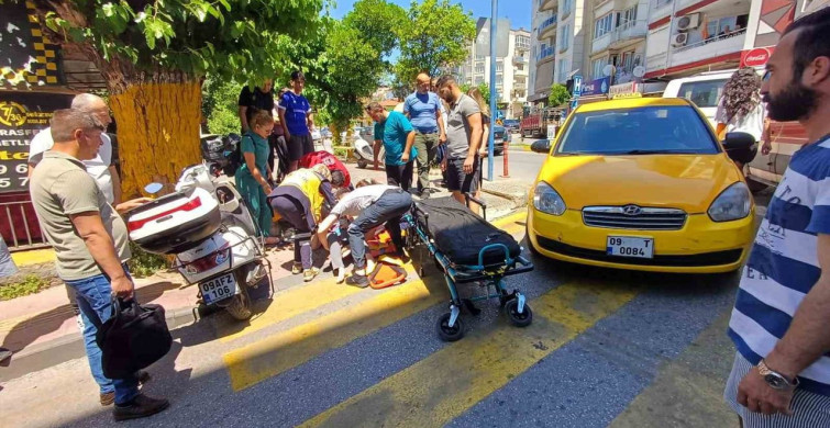 Efeler'de Yolcuya Çarpan Taksi: 1 Yaralı