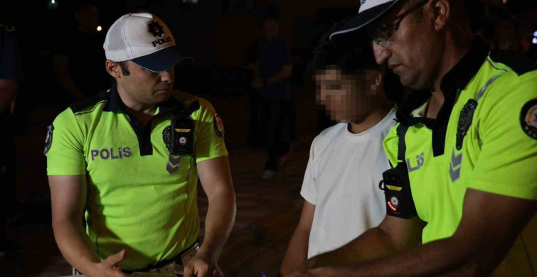 Ehliyetsiz yakalanan 16 yaşındaki sürücüye ve araç sahibine toplam 80 bin lira ceza
