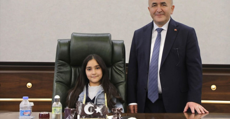 Elazığ Valisi Hatipoğlu, Vali Olma Hayali Kuruyan Eylül Mina’yı Ağırladı