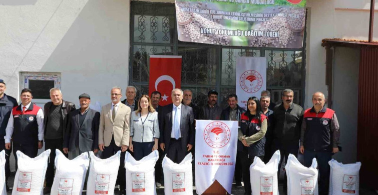 Elazığ'da 150 Üreticiye Nohut Tohumu Dağıtımı Yapıldı