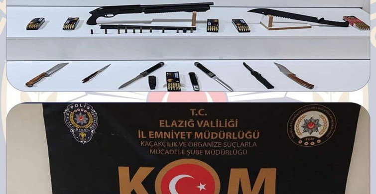 Elazığ'da 9 Ruhsatsız Silah Ele Geçirildi