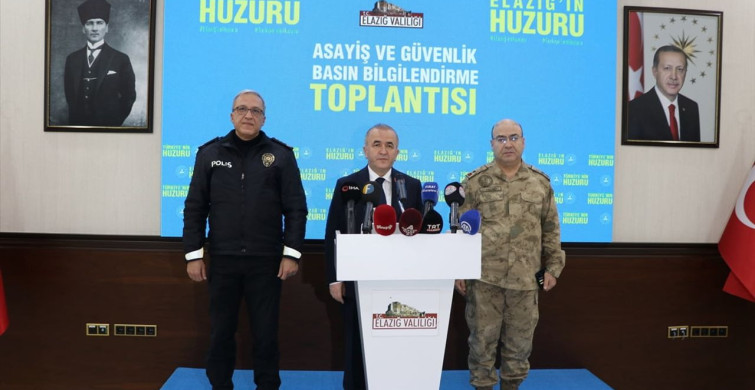 Elazığ'da Asayiş ve Güvenlik Toplantısı Gerçekleştirildi