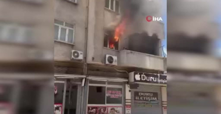 Elazığ’da evde çıkan yangın itfaiye tarafından söndürüldü