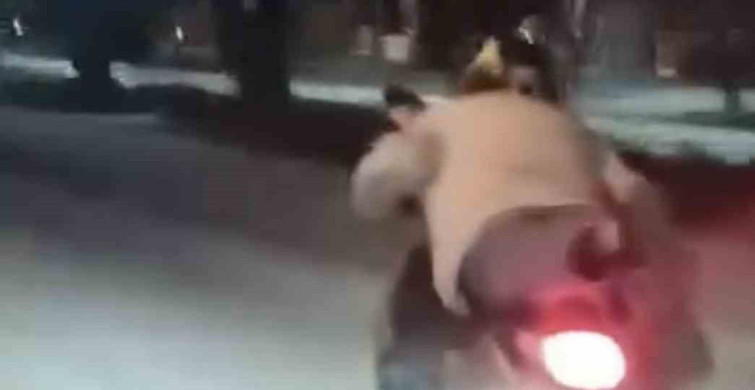 Elazığ'da Motosiklet Sürücüsünün Tehlikeli Anları Kameralarda